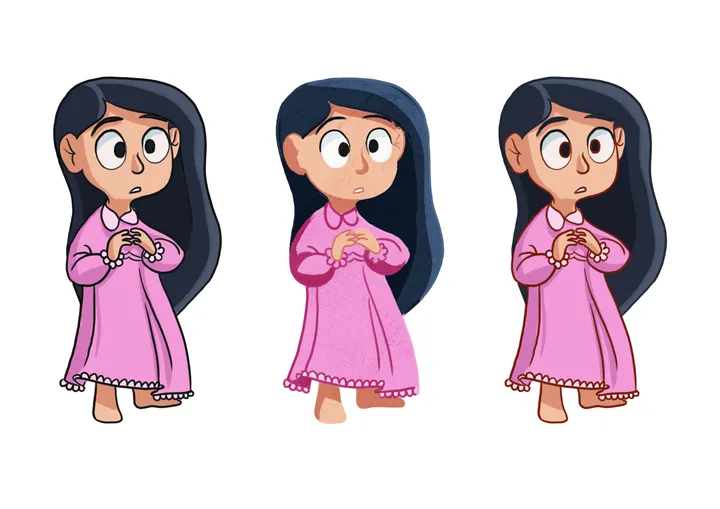 Girl Poses Colour