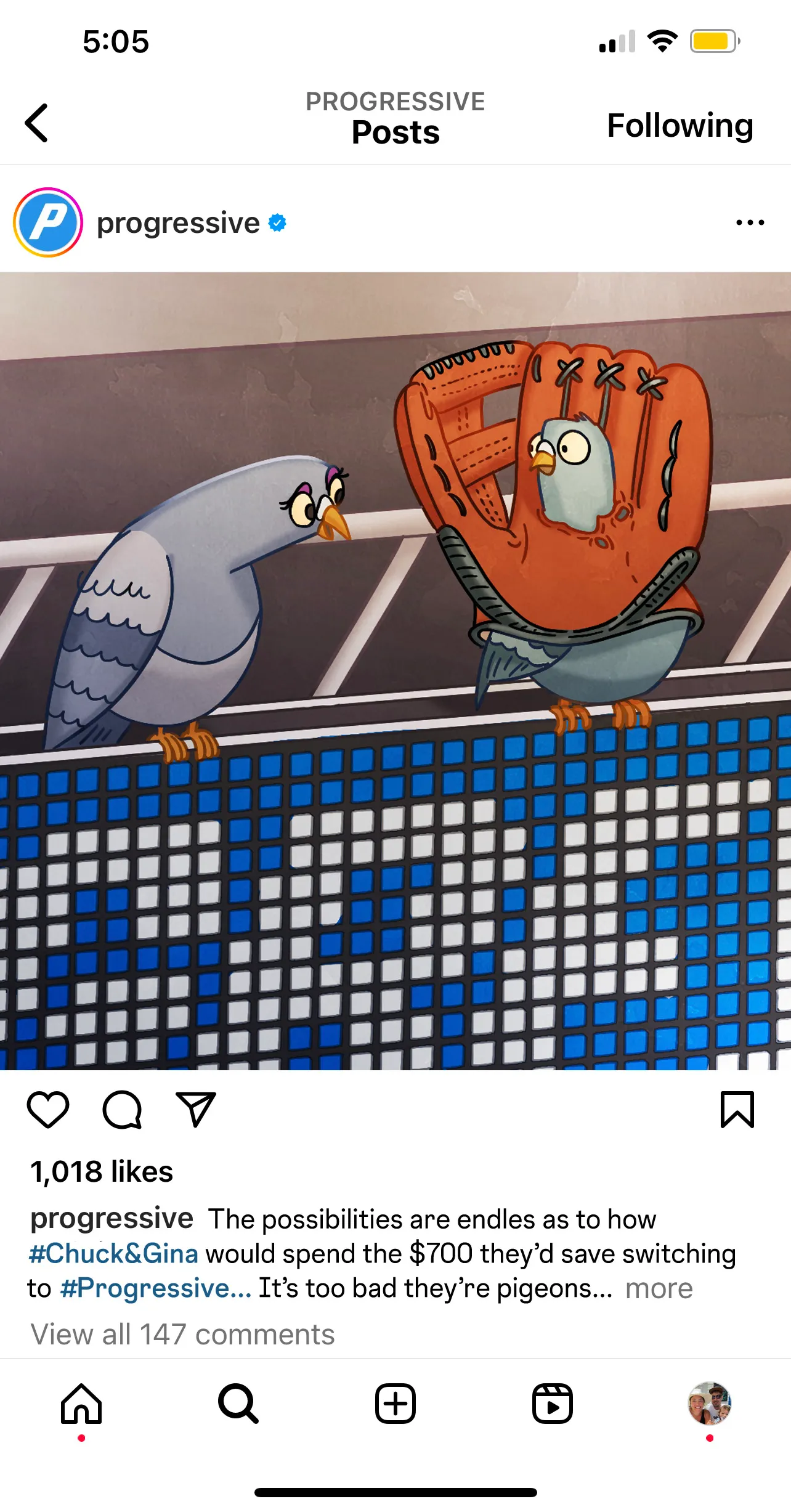 Progressive Social Mockup Baseball
