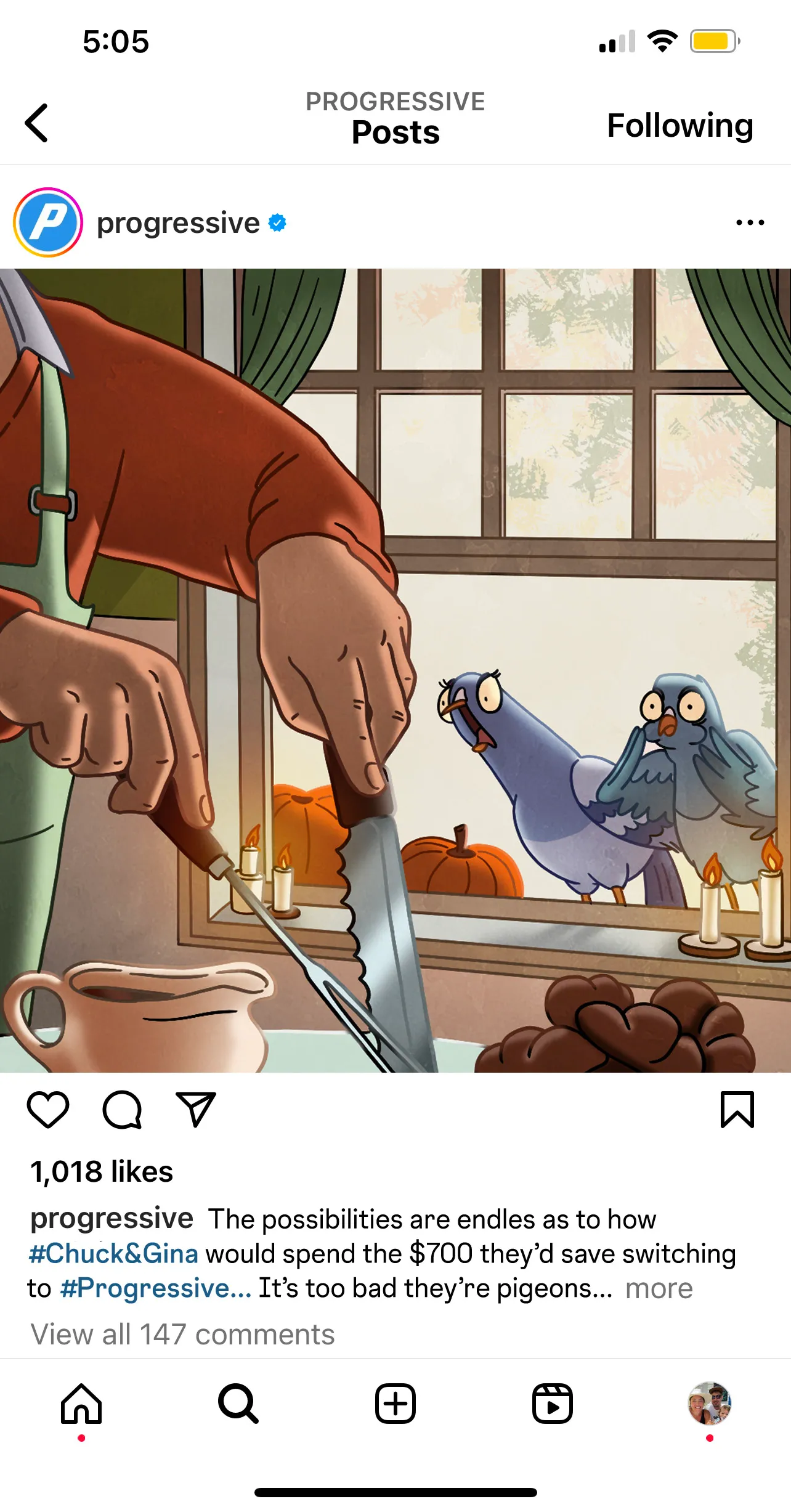 Progressive Social Mockup Thanksgiving