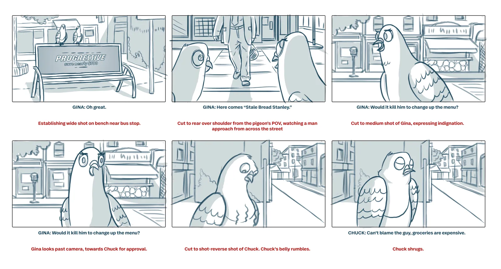 Progressive Storyboard Menu PG 1