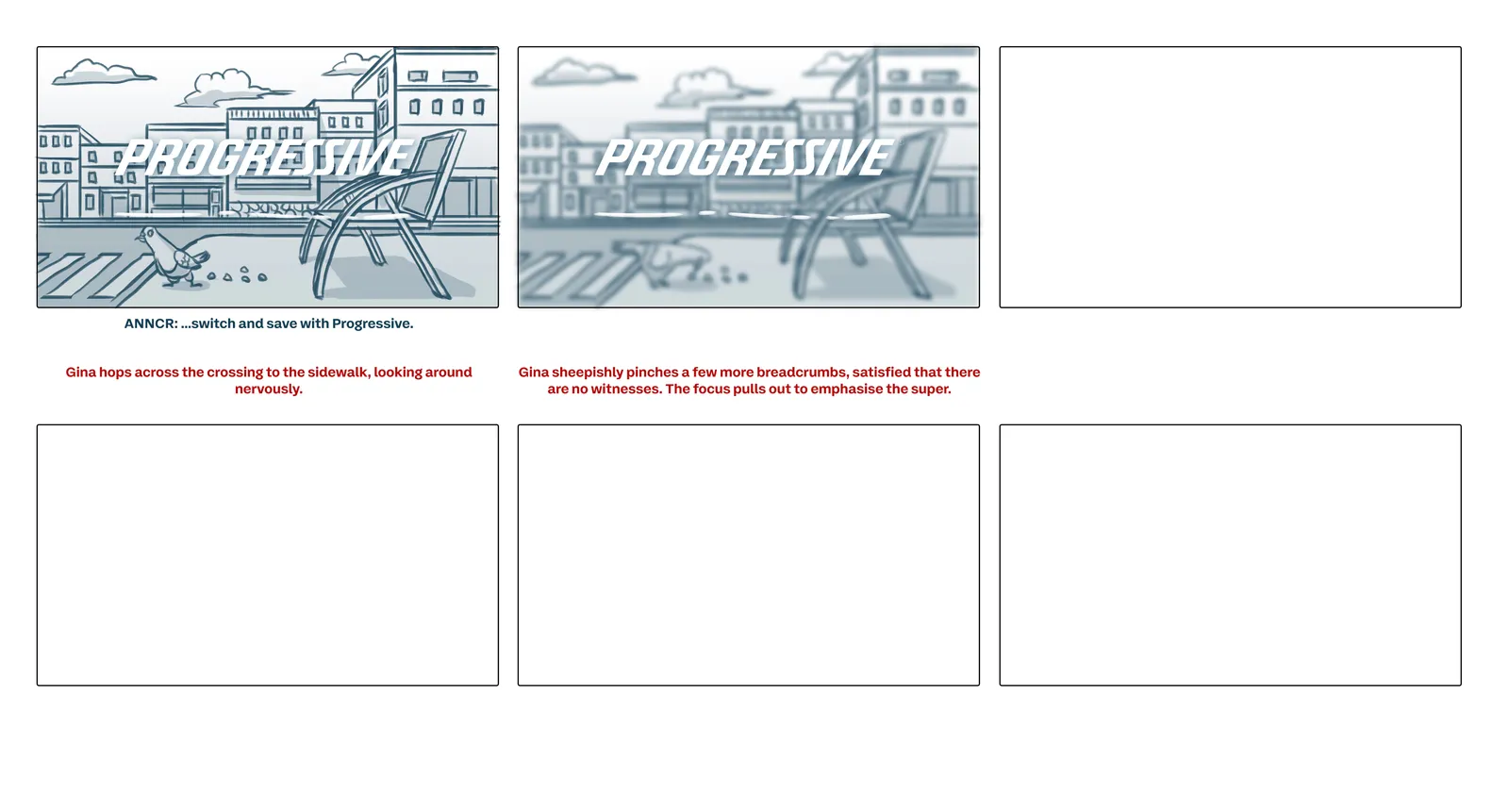 Progressive Storyboard Menu PG 4